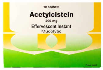 ACETYLCISTEINE 200 MG 10 SACHETS